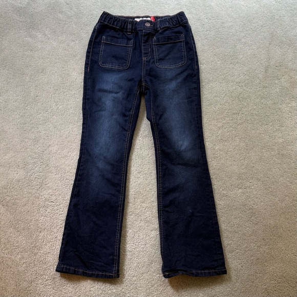 Lucky Brand Kids Pull On Flare Jeans Dark Barrier Wash M 8/10
elastic waist - Picture 1 of 12